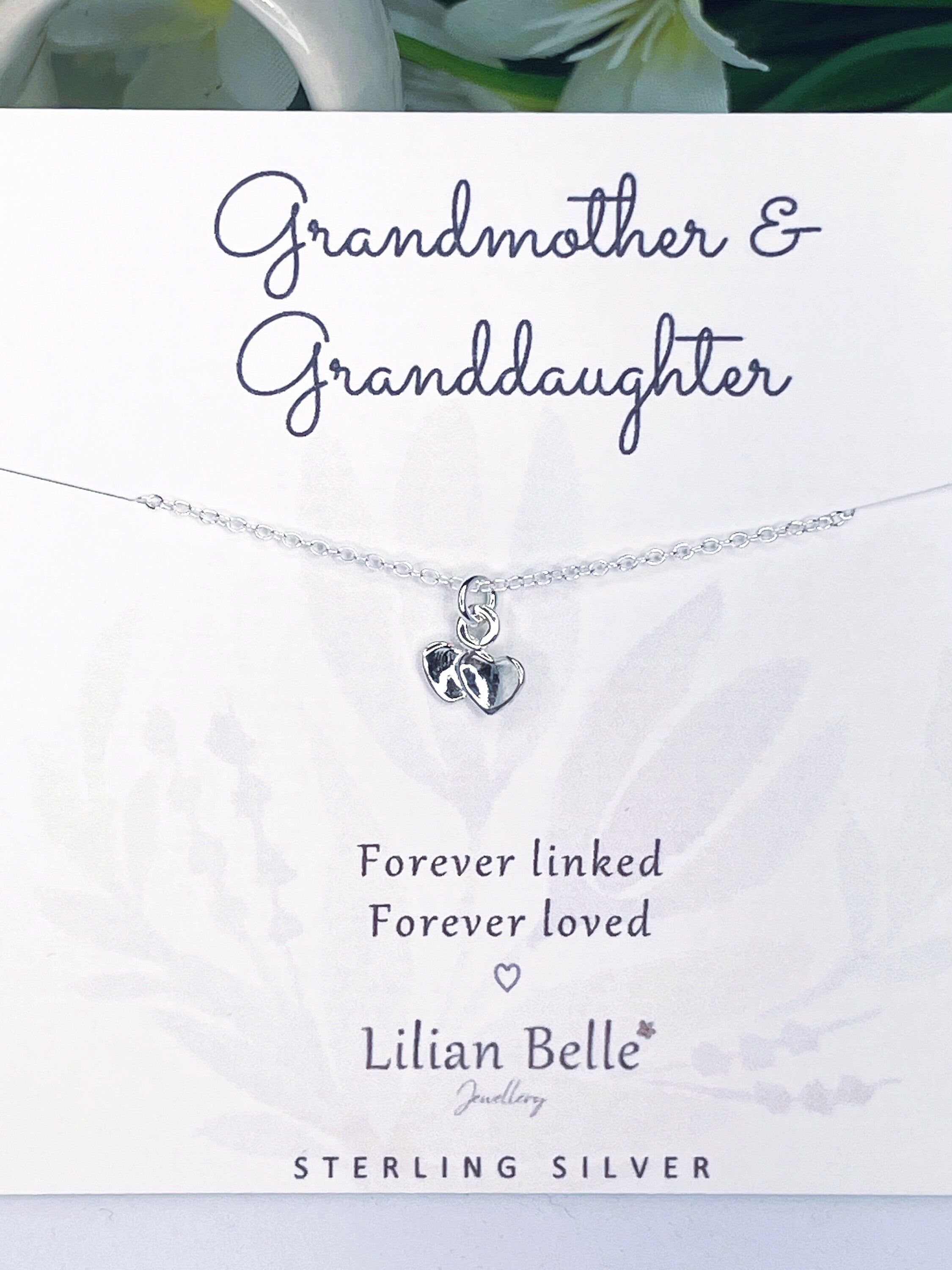 Grandmother Granddaughter Gifts • Sterling Silver • Grandma Granddaughter  Necklace • Gift for Grandma Jewelry • Thoughtful Gift from Granddaughter •  Unique Birthday Gifts for Grandma • Mother's Day - Walmart.com